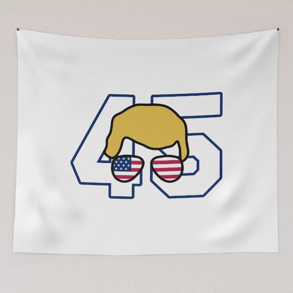 Item preview, 45 President Donald Trump White designed and sold by Bo-Bros-Tees.