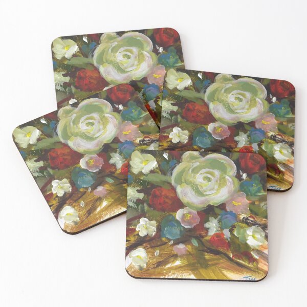 Item preview, 6"x 6" Oil Painting of Flowers in Bloom designed and sold by twhiteart.