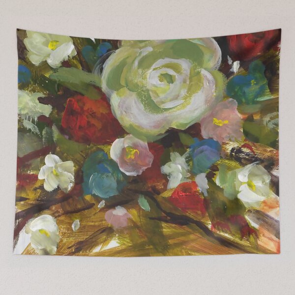 Item preview, 6"x 6" Oil Painting of Flowers in Bloom designed and sold by twhiteart.