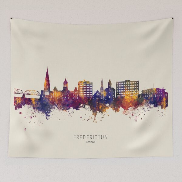 Item preview, Fredericton Canada Skyline designed and sold by ArtPrints.