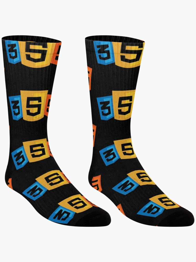 Thumbnail 3 of 5, Socks, HTML - CSS - Javascript - Web Developer - designed and sold by C-DesignsMerch.