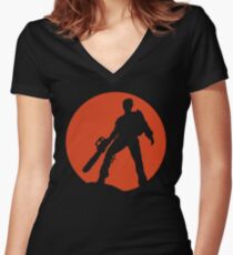Camiseta entallada de cuello en V Ash vs The Evil Dead