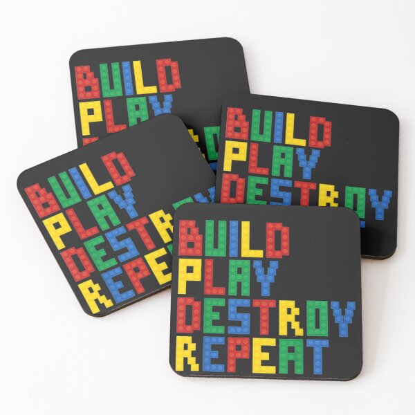 Item preview, Build Play Destroy Repeat Building Blocks designed and sold by StarcyWol.