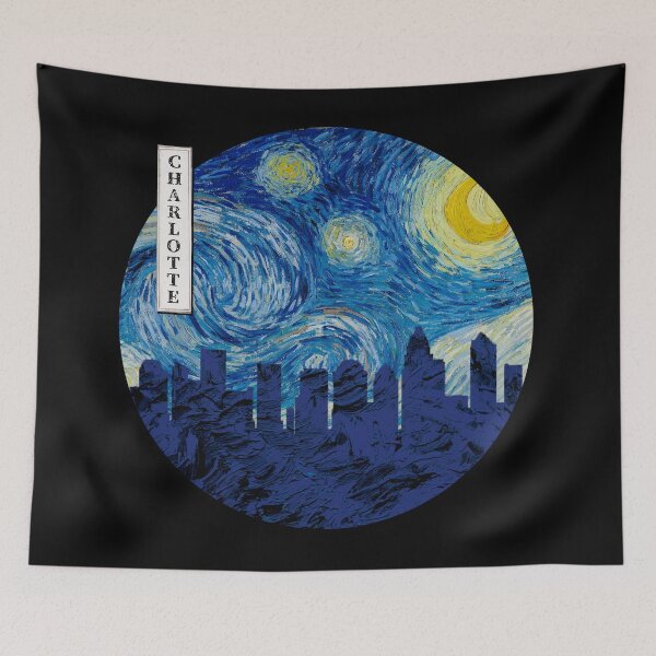 Item preview, Charlotte Starry Night Van Gogh Circle designed and sold by DFerraz.