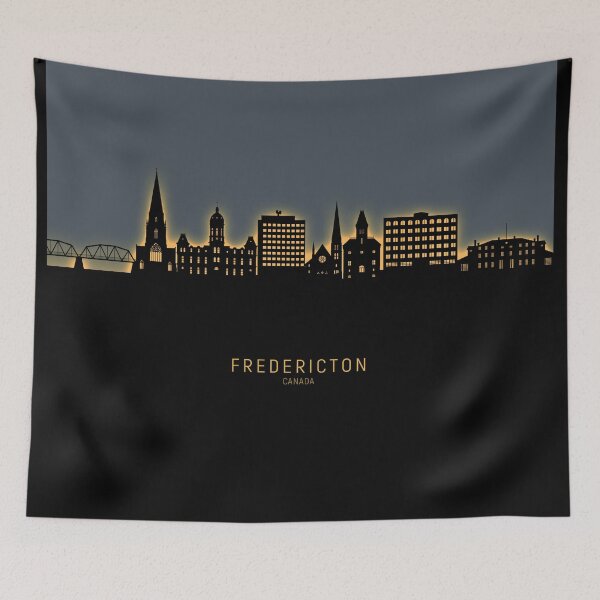 Item preview, Fredericton Canada Skyline designed and sold by ArtPrints.