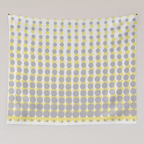 Item preview, mellow grey yellow dotty  designed and sold by designbywhacky.