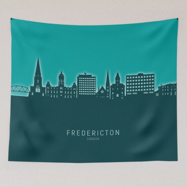 Item preview, Fredericton Canada Skyline designed and sold by ArtPrints.