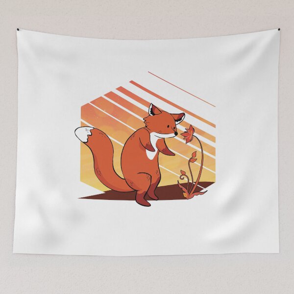 Item preview, Cute Fox Smelling A Flower designed and sold by artado.