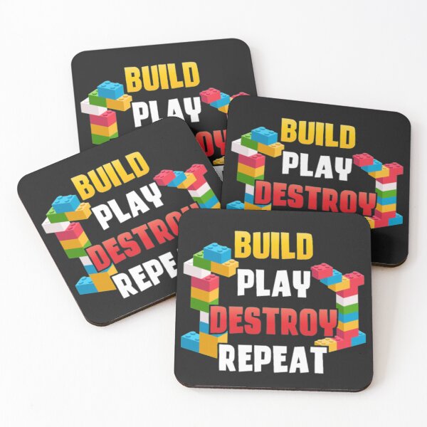 Item preview, Build Play Destroy Repeat Toy Blocks designed and sold by StarcyWol.