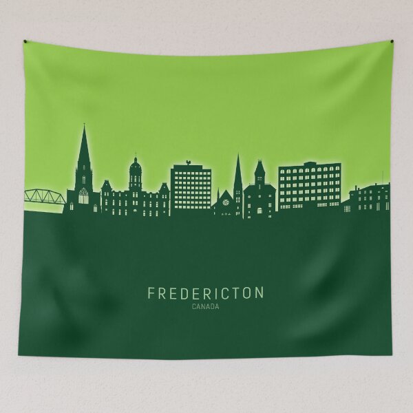 Item preview, Fredericton Canada Skyline designed and sold by ArtPrints.