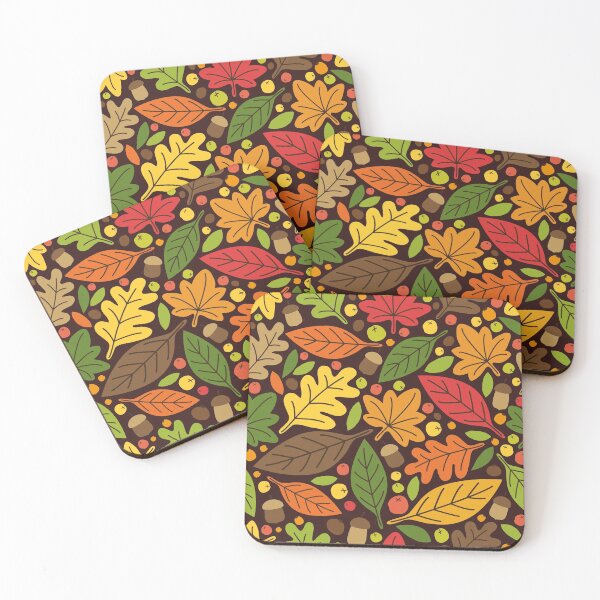 Item preview, Autumn leaves detail pattern designed and sold by Hoetoons.