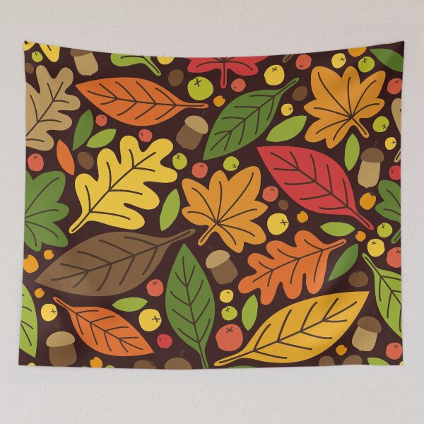 Item preview, Autumn leaves detail pattern designed and sold by Hoetoons.