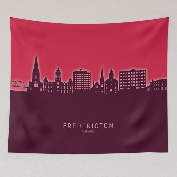 Item preview, Fredericton Canada Skyline designed and sold by ArtPrints.