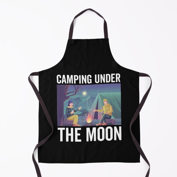 Artikelvorschau, Camping Under The Moon Classic T-Shirt, Camping Lovers Gift, Camper's Gift, Moon Nature Scene entworfen und verkauft von CyntoyaTatum.