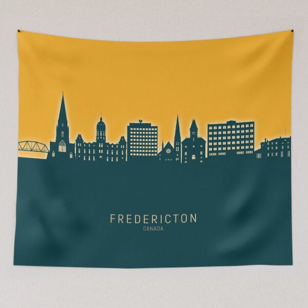 Item preview, Fredericton Canada Skyline designed and sold by ArtPrints.