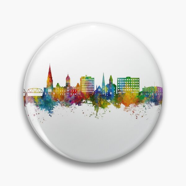 Item preview, Fredericton Canada Skyline designed and sold by ArtPrints.