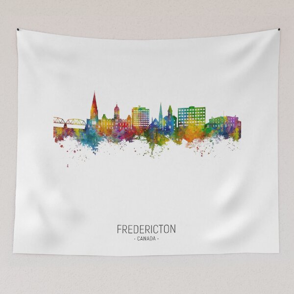 Item preview, Fredericton Canada Skyline designed and sold by ArtPrints.