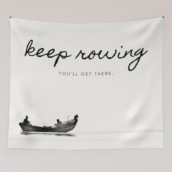 Item preview, Keep Rowing Quote designed and sold by quirky-artistry.