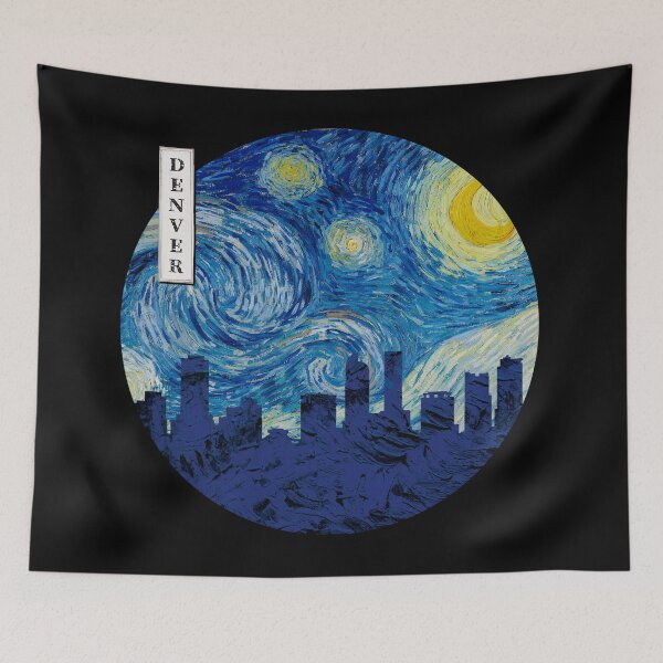 Item preview, Denver Starry Night Van Gogh Circle designed and sold by DFerraz.