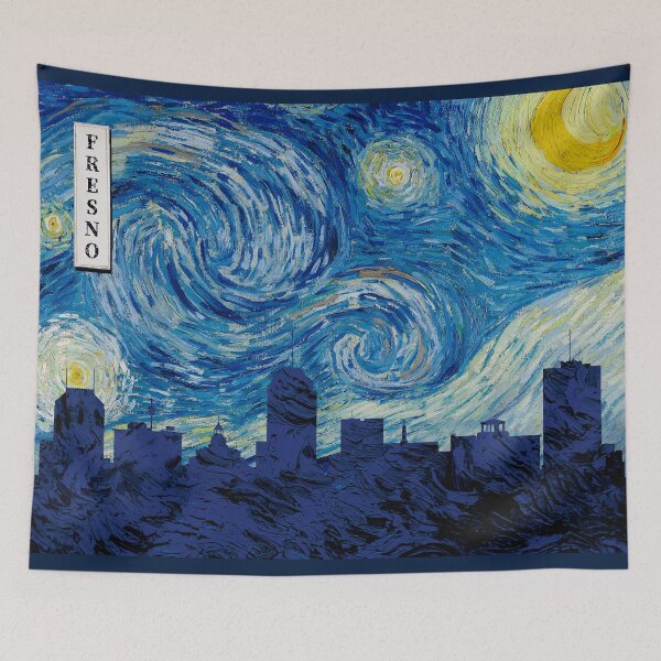 Item preview, Fresno Van Gogh Starry Night designed and sold by DFerraz.