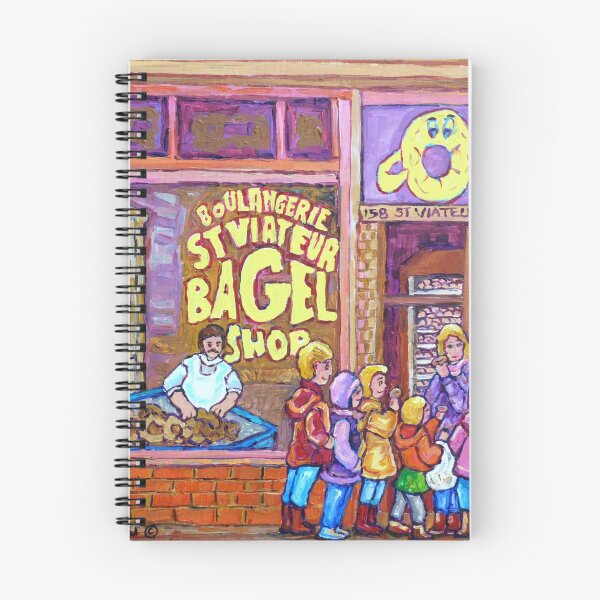 Item preview, ST.VIATEUR BAGEL WITH CHILDREN MONTREAL STREET SCENE PAINTING designed and sold by Carole  Spandau.
