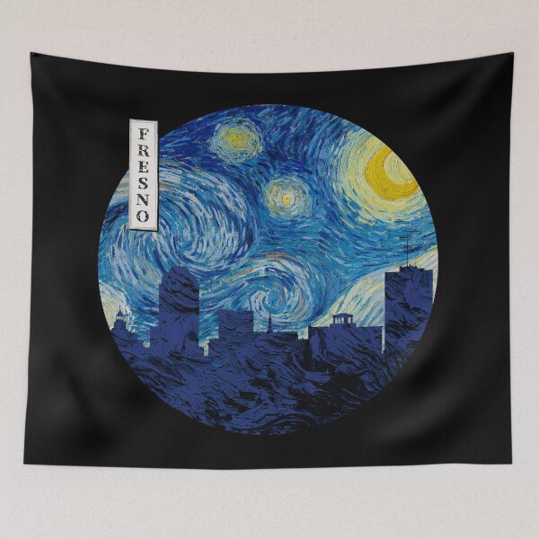 Item preview, Fresno Starry Night Van Gogh Circle designed and sold by DFerraz.