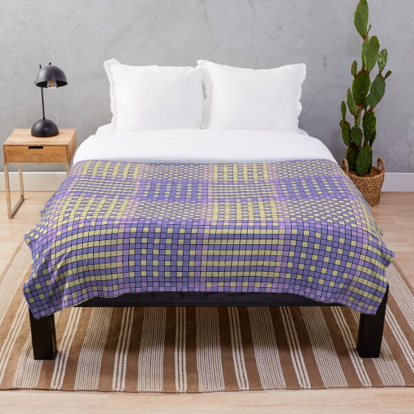 Item preview, Plaid Mock Weaving In Lavender designed and sold by Miranda Benson.