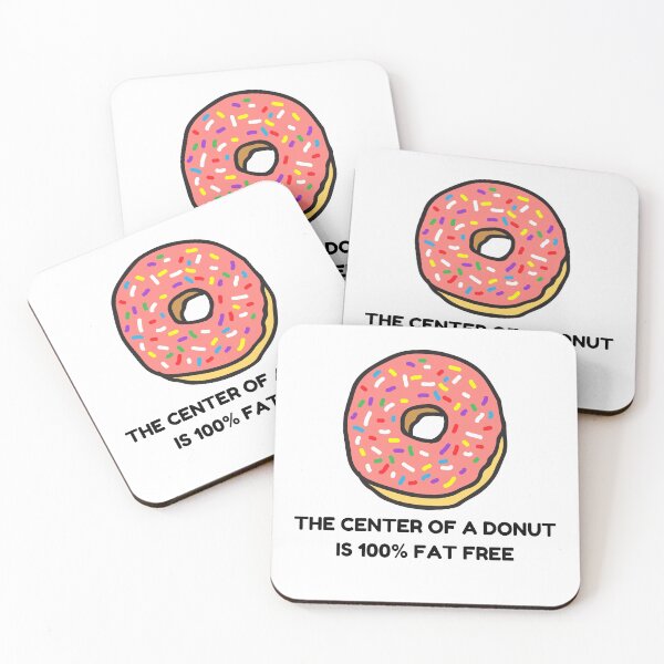 Item preview, Funny Donut, center of a donut is 100% fat free designed and sold by sanashibata.