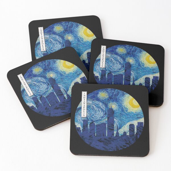 Item preview, Indianapolis Starry Night Van Gogh Circle designed and sold by DFerraz.