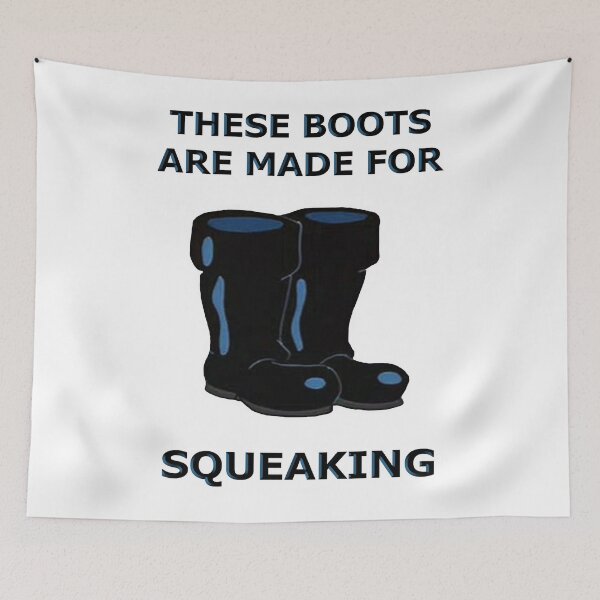 Item preview, These Boots are made for Squeaking ocean chidren Film designed and sold by 2BrendaFelix.