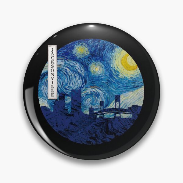 Artikelvorschau, Jacksonville Sternennacht Van Gogh Circle entworfen und verkauft von DFerraz.
