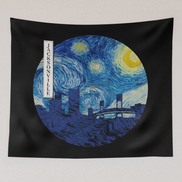 Item preview, Jacksonville Starry Night Van Gogh Circle designed and sold by DFerraz.
