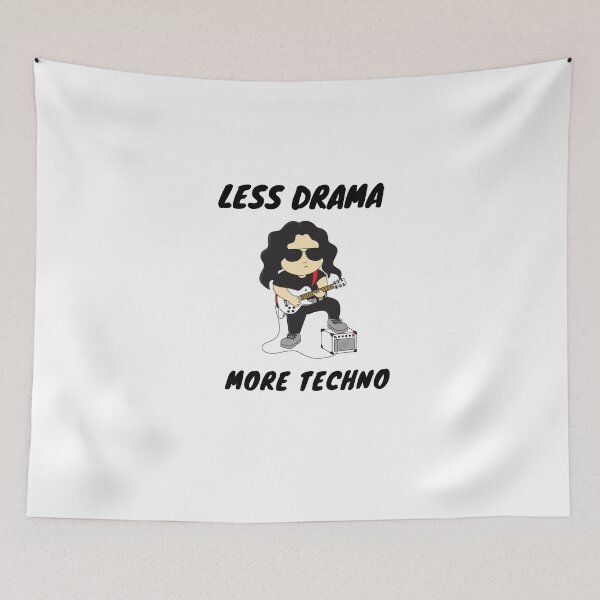 Item preview,  Less drama more techno designed and sold by 77ART.