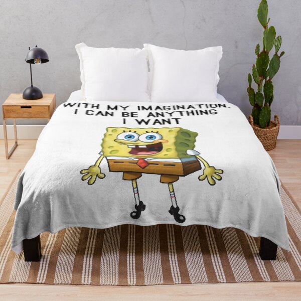 Item preview, With my imagination i can be any thing i want SpongeBob ocean chidren Film designed and sold by 2BrendaFelix.
