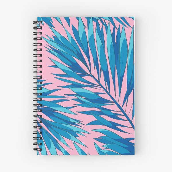 Item preview, Tropical Leaves Blue on Pink designed and sold by Bluematerials.