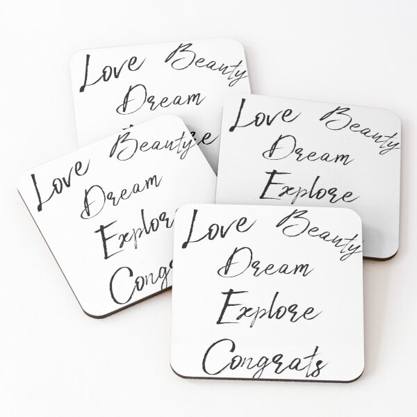 Item preview, Love Beauty Dream Explore Congrats - Inspiring 5 Words designed and sold by banothsonu.