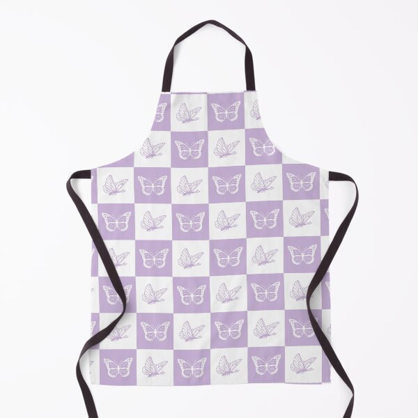 Item preview, Checkered Lavender and white butterflies pattern | Aesthetic Butterfly pattern designed and sold by Violet Treasures.