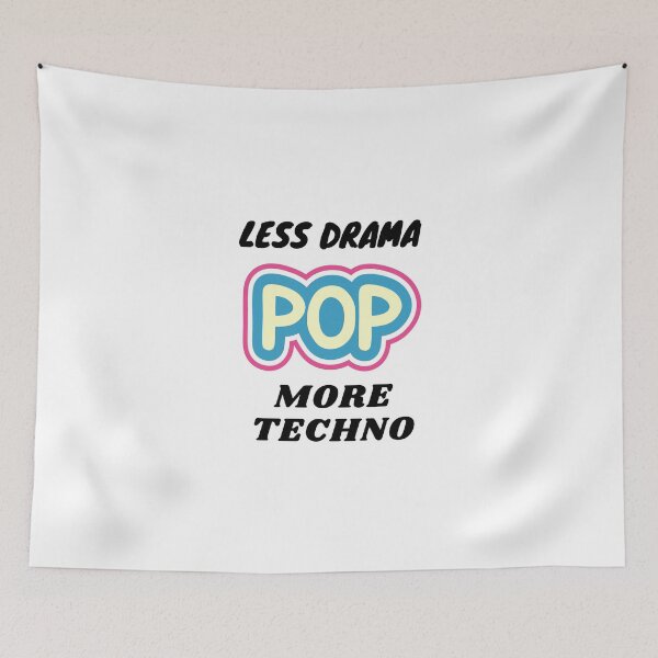 Item preview,  Less drama more techno designed and sold by 77ART.
