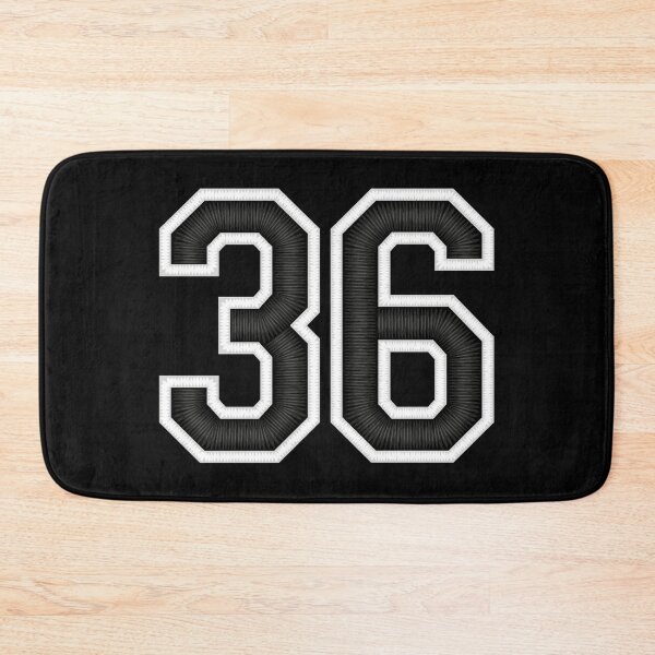 Item preview, 36 Black Jersey Sports Number thirty-six Football 36 designed and sold by elhefe.