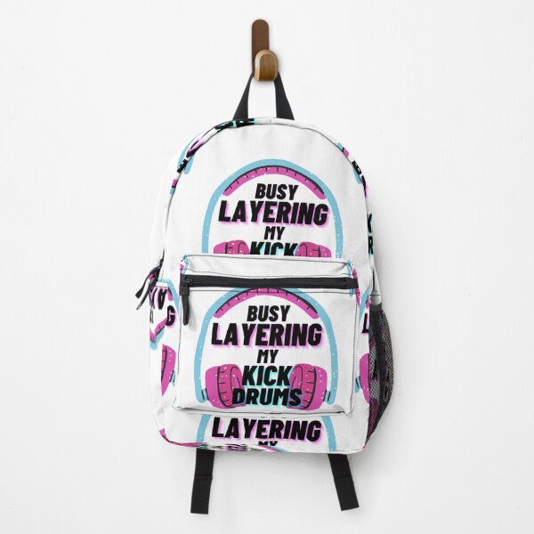 Item preview, Music Producer Graphic White Tee, Busy Layering My Kick Drums designed and sold by Amovar.