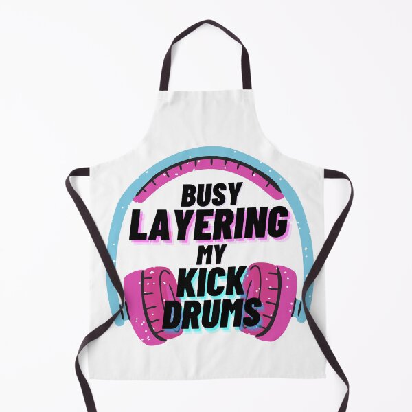 Item preview, Music Producer Graphic White Tee, Busy Layering My Kick Drums designed and sold by Amovar.