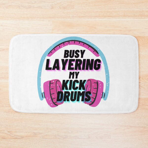 Item preview, Music Producer Graphic White Tee, Busy Layering My Kick Drums designed and sold by Amovar.
