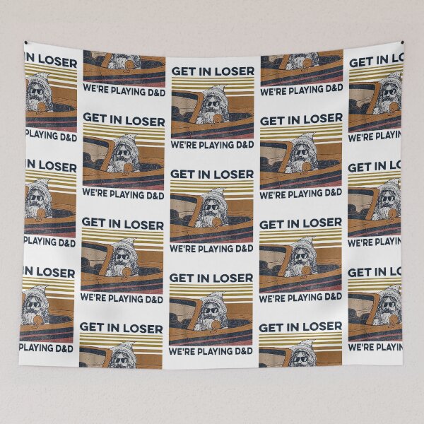 Item preview, Vintage Retro Old Man Get In Loser We're Playing D&D designed and sold by familyarts.