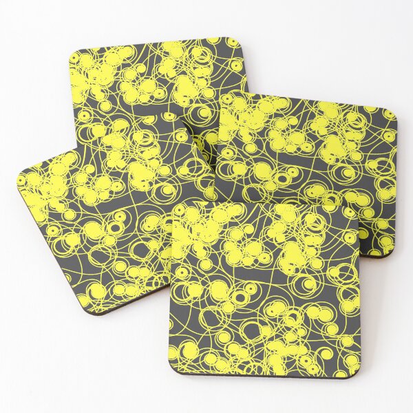 Item preview, Spiral chaotic design - yellow and grey designed and sold by rahilvalani.