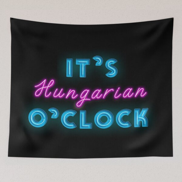 Item preview, It is Hungarian O`clock Cool Neon Sign For Hungary Fan designed and sold by Urosek.