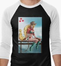 Pin-up MLP Applejack Men's Baseball ¾ T-Shirt