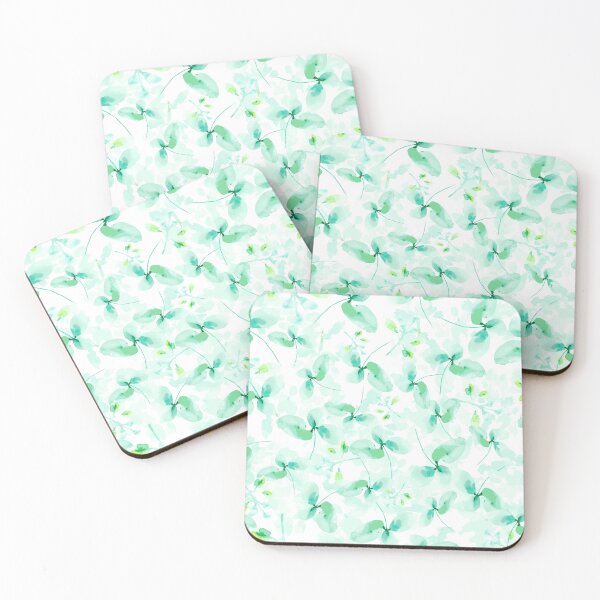 Item preview, Abstract green watercolor leaves designed and sold by SweetCoolVibes.