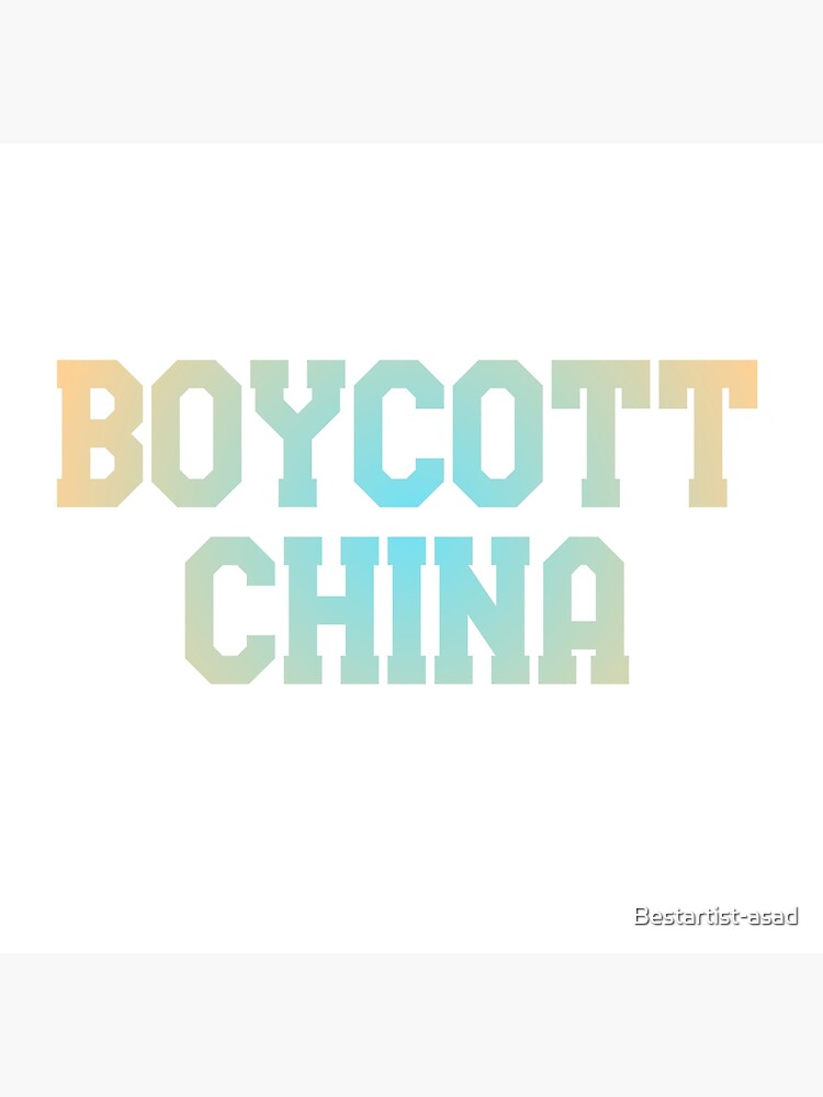 Disover BOYCOTT CHINA Premium Matte Vertical Poster