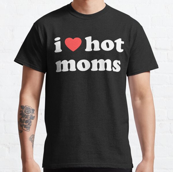 T-shirt de mamans chaudes de coeur T-shirt classique