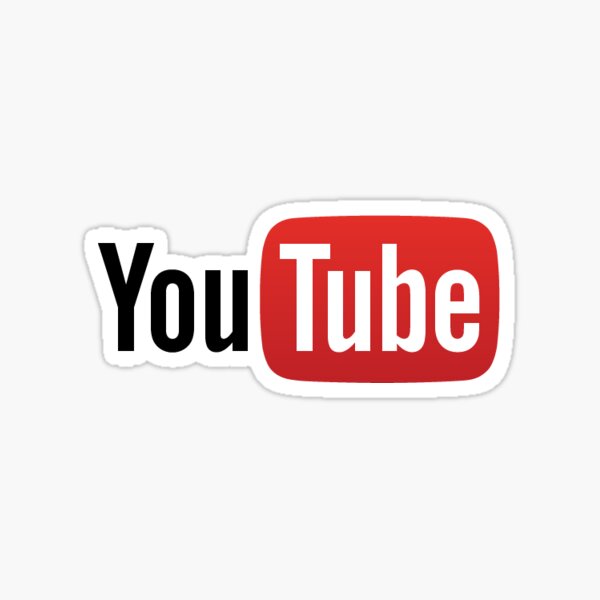 Youtube Logo Stickers Redbubble - music youtube icon roblox icon aesthetic